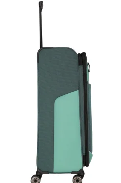 Travelite VIIA L 77cm Weicher Trolley Koffer, Eukalyptus