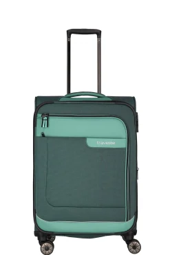 Travelite VIIA M 67cm Weicher Trolley Koffer, Eukalyptus