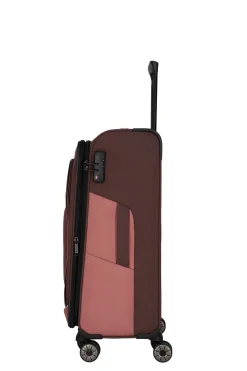 Travelite VIIA M 67cm Weicher Trolley Koffer, Frühlingsrose