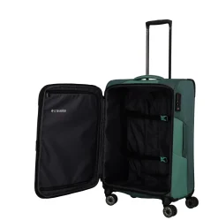 Travelite VIIA M 67cm Weicher Trolley Koffer, Eukalyptus