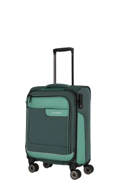 Travelite VIIA S 55cm Weicher Trolley Koffer, Eukalyptus