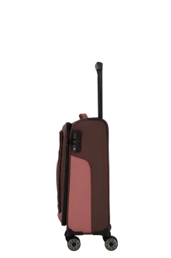 Travelite VIIA S 55cm Weicher Trolley Koffer, Frühlingsrose