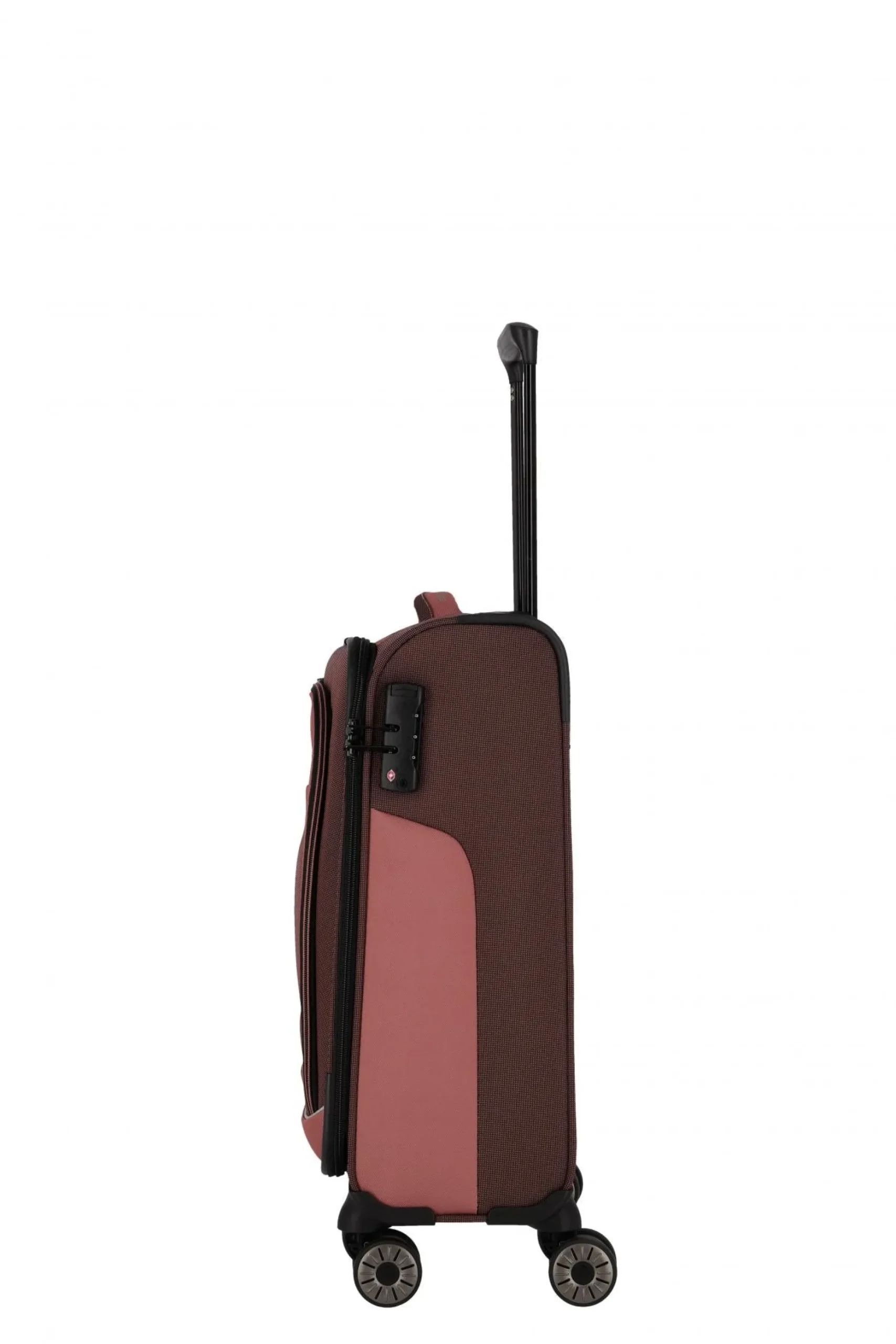 Travelite VIIA S 55cm Weicher Trolley Koffer, Frühlingsrose