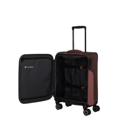 Travelite VIIA S 55cm Weicher Trolley Koffer, Frühlingsrose