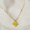 ZAG Bijoux Halskette Blume - Farbe: Gelb