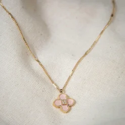 ZAG Bijoux Halskette Blume - Farbe: Rose/Gold