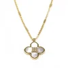 ZAG Bijoux Halskette Blume - Farbe: Gold/Weiß