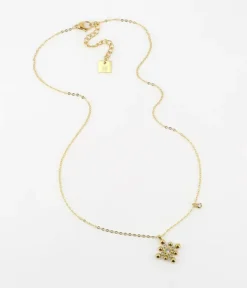 Zag Bijoux Halskette Kreuz aus Kugeln