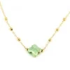 Zag Bijoux Halskette Velasquez SHORT GOLDEN STEEL Malachite 38CM+5 - Variante: Turquoise AFRICAINE