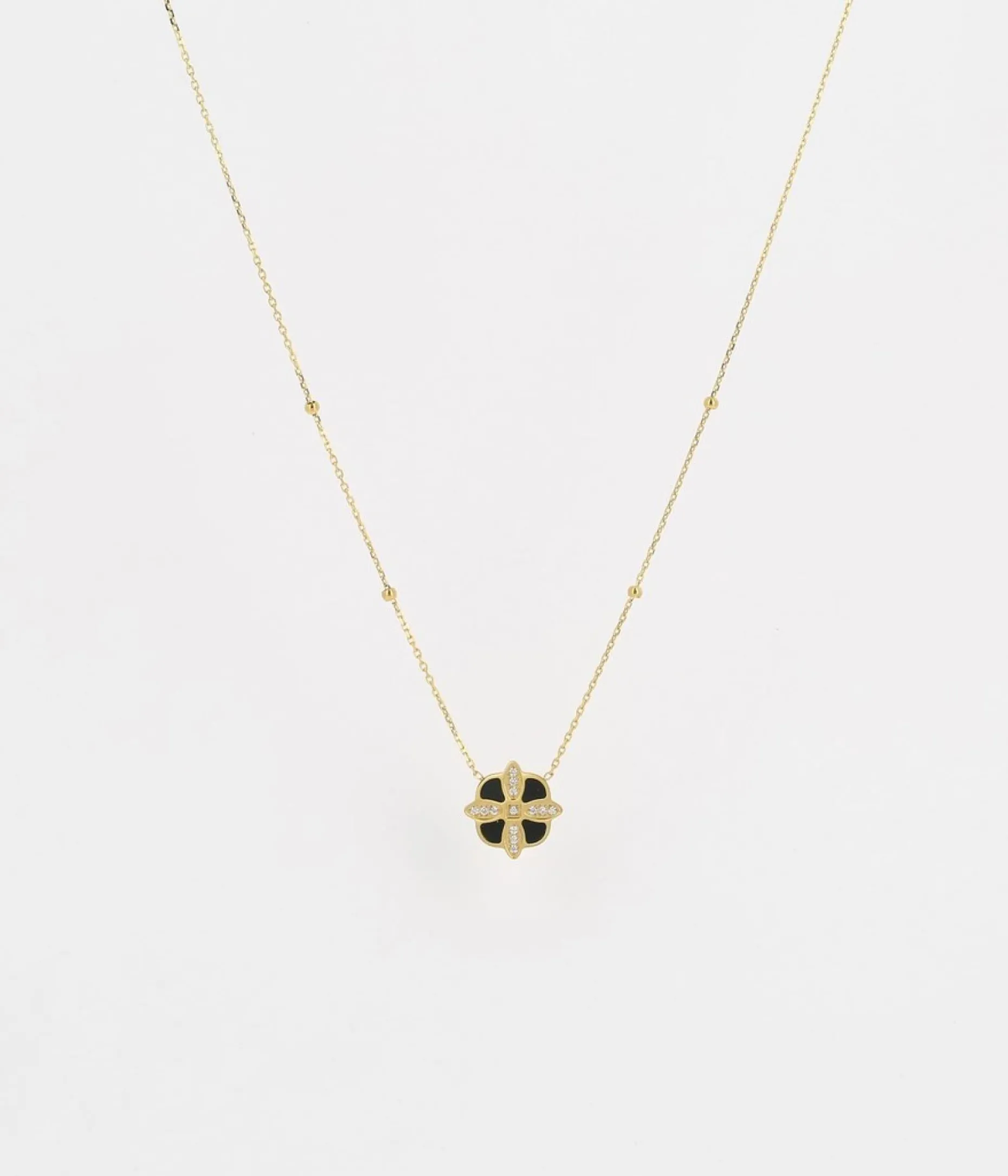 Zag Bijoux Kette Chambord - Farbe: gold/schwarzer Onyx
