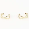 Zag Bijoux Ohrringe Ear Cuff Kordel - Farbe: Gold 1 Stück