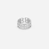 Zag Bijoux Ring Edelstahl Modern Modisch verstellbar - Variante: Silber