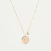 Zag Bijoux Sun Necklace Edelstahl vergoldet Pink